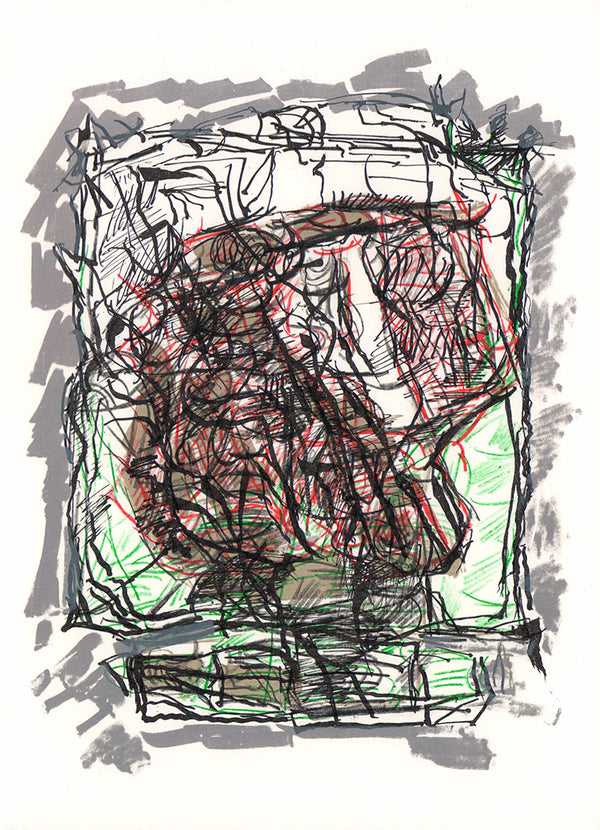 Untitled, 1976 by Jean-Paul Riopelle - 11 X 15" (Lithograph from "Derriere le Miroir" 218)