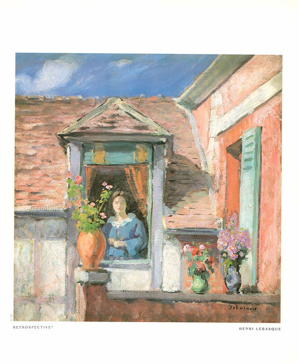 Woman at the window by Henri Lebasque - 10 X 12 Inches (Art Print)