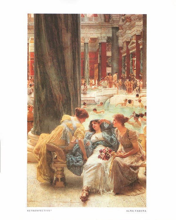The baths of Caracalla by Lawrence Alma-Tadema - 10 X 12 Inches (Art Print)