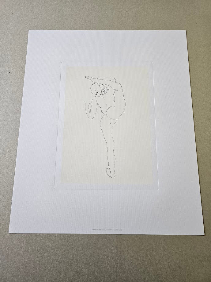 Nude Dancer by Auguste Rodin - 20 X 24 Inches (Silkscreen / Sérigraphie)
