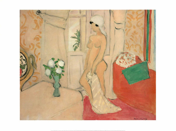 Nude in a White Turban, 1918-1920 by Henri Matisse - 24 X 32 Inches (Art Print)