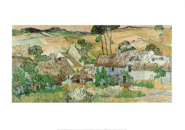 View of Auvers, 1890 by Vincent Van Gogh - 20 X 28 Inches (Art Print)