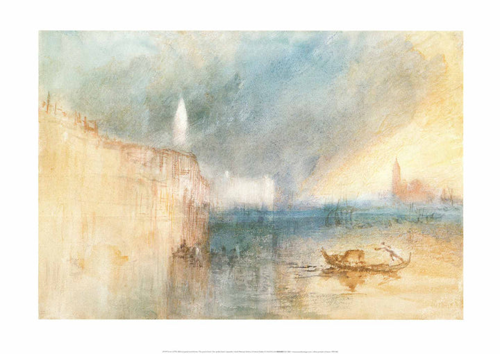 The Grand Canal, Venice by Joseph Turner - 20 X 28 Inches (Art Print)