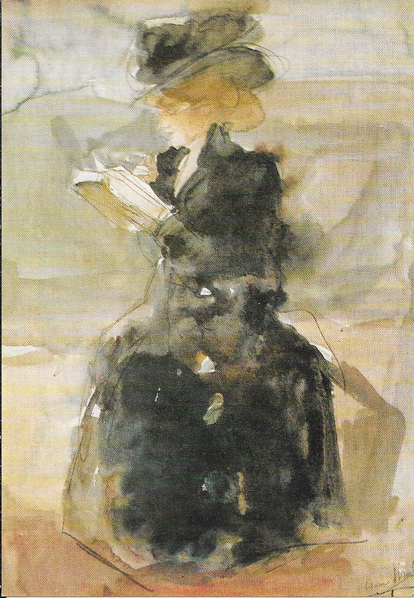 Reading Woman by Isaac Israëls - 4 X 6 Inches (10 Postcards)