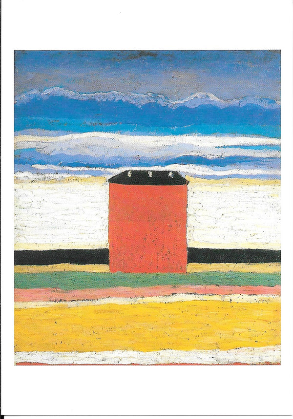 Red House by Casimir Malevich - 4 X 6 Inches (10 Postcards)