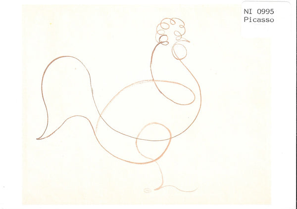 Rooster, 1918 by Pablo Picasso - 4 X 6 Inches (10 Postcards)