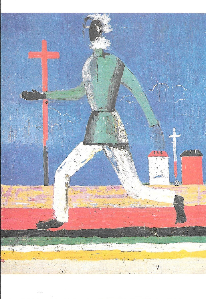 Running Man by Casimir Malevich - 4 X 6 Inches (10 Postcards)