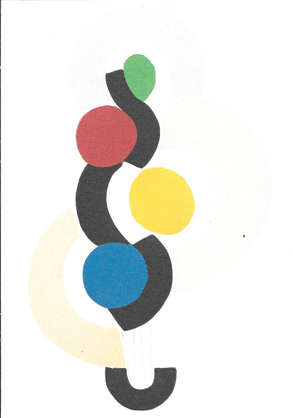 "Rythme sans fin", 1922 by Sonia Delaunay - 4 X 6 Inches (10 Postcards)