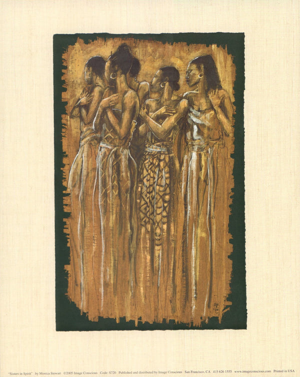Sisters in Spirit by Monica Stewart - 8 X 10 Inches (Art Print)