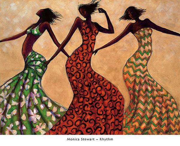 Rhythm by Monica Stewart - 26 X 32 Inches (Art Print)