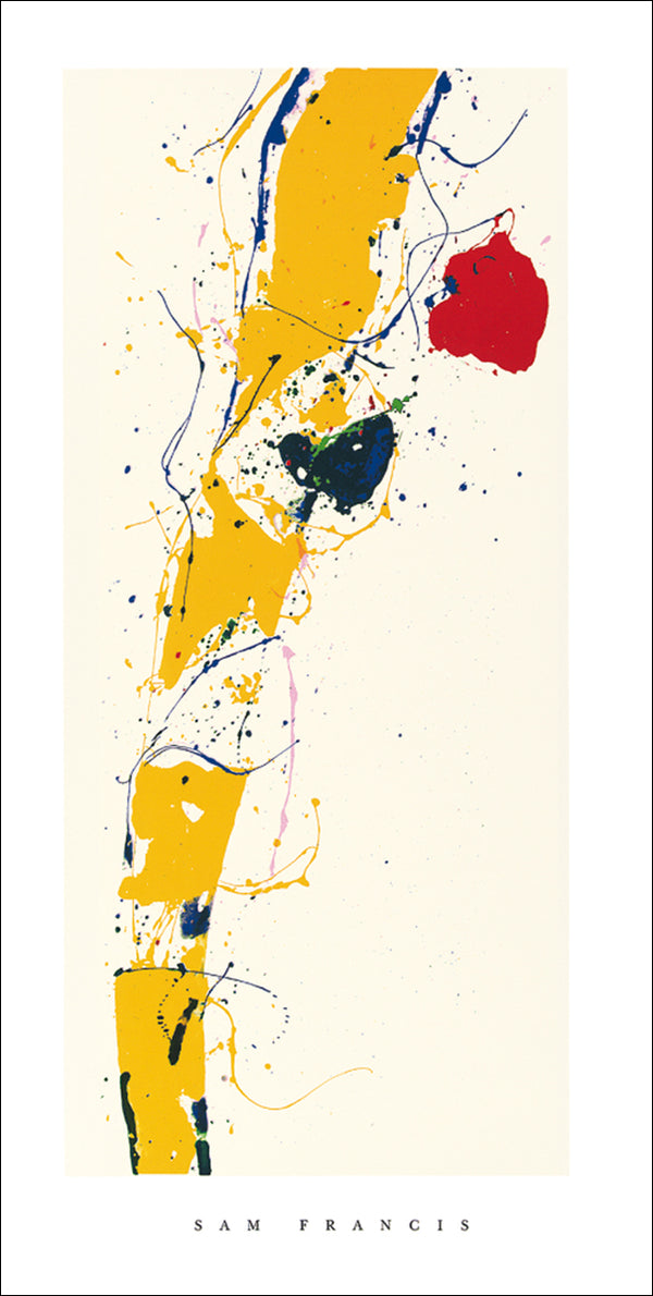 Untitled, 1985 by Sam Francis - 20 X 40 Inches (Silkscreen / Sérigraphie)