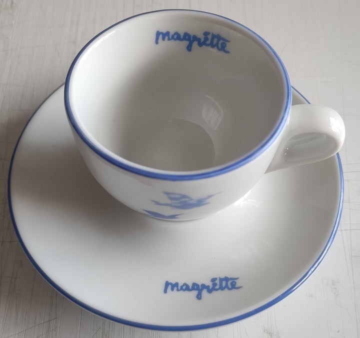 Oiseaux - Official 2003 René Magritte Espresso Cup + Saucer