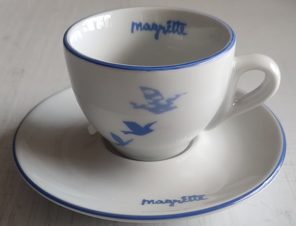 Oiseaux - Official 2003 René Magritte Espresso Cup + Saucer