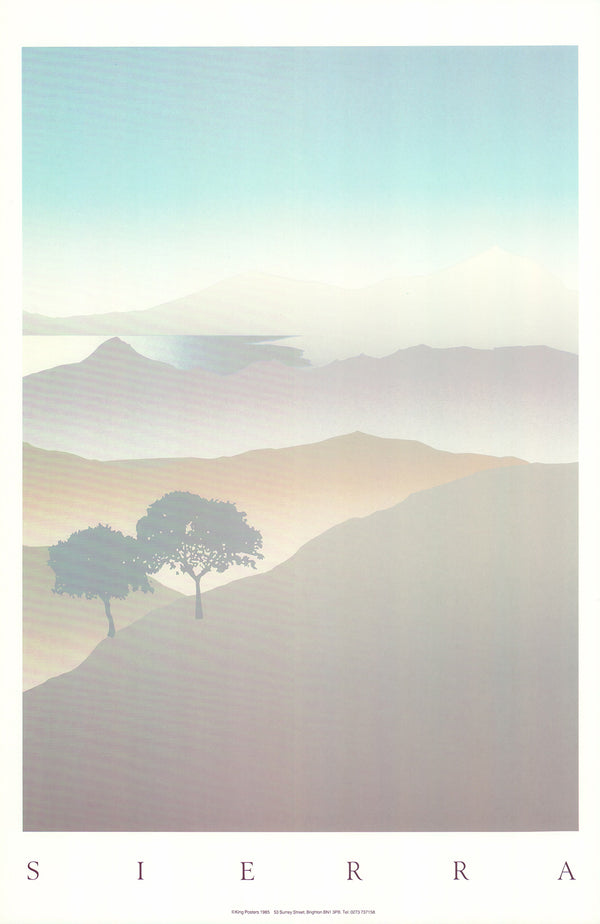 Sierra 2 (Tree) by Quentin King - 16 X 24 Inches (Lithograph)