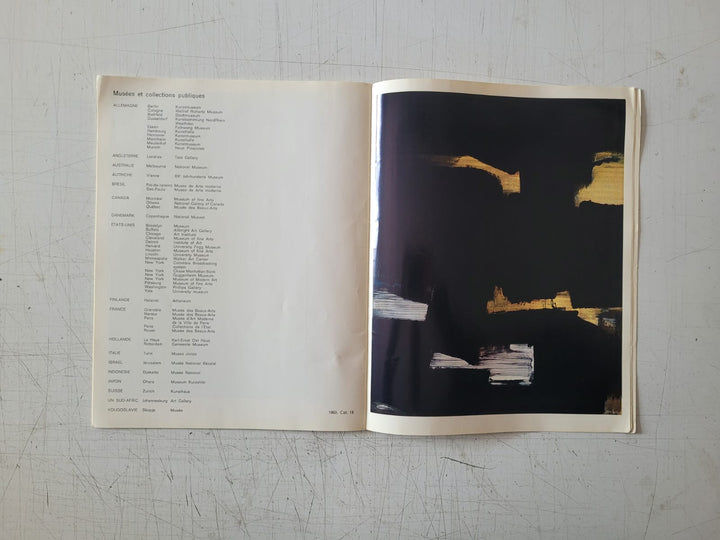 Catalogue Soulages Musee d'Art Contemporain (Vintage Softcover Book 1968)