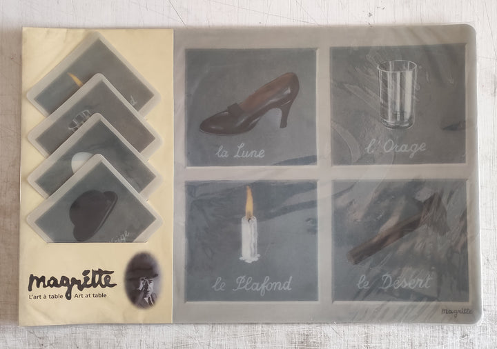 Art at Table by René Magritte (4 pieces placemat and 4 pieces coaster)