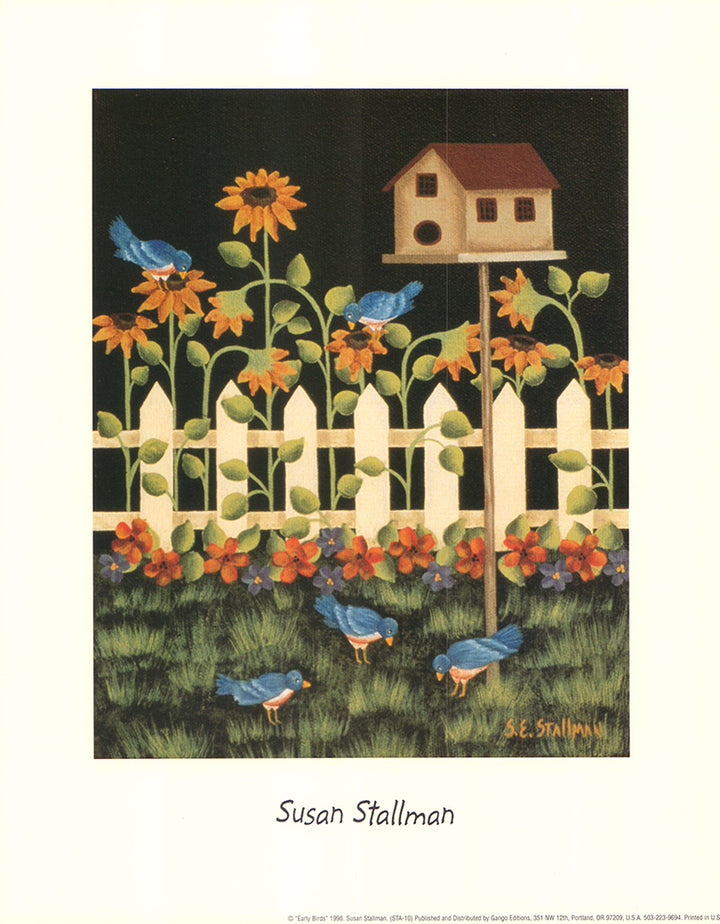 Early Birds, 1998 by Susan Stallman - 11 X 14 Inches (Art Print)