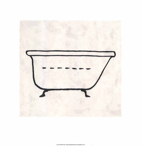 Bath, 1999 by Allan Stevens - 20 X 20 Inches (Silkscreen / Sérigraphie)