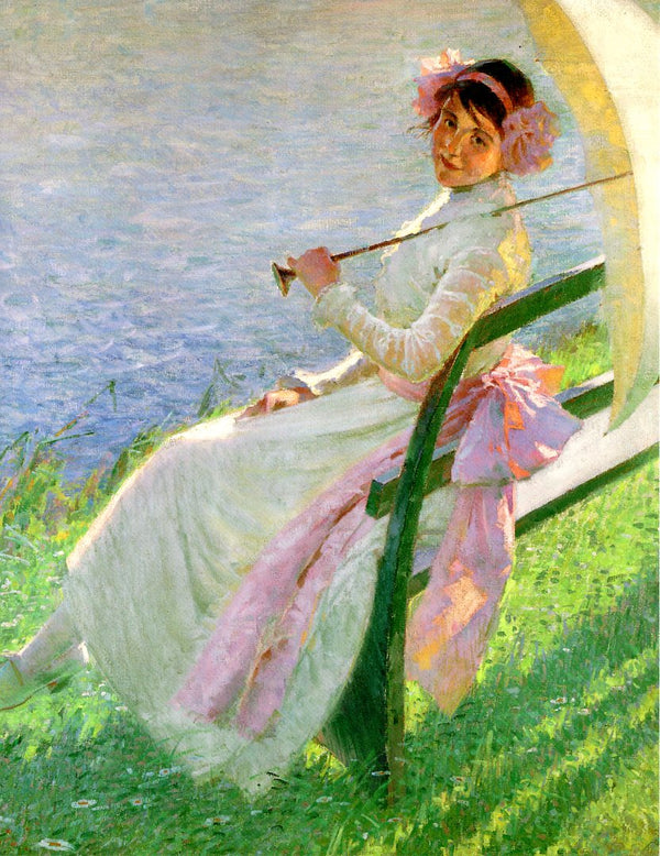 Youth and Sunlight, 1913 by Marc-Aurele De Foy Suzor Cote - 5 X 7 Inches (Greeting Card)