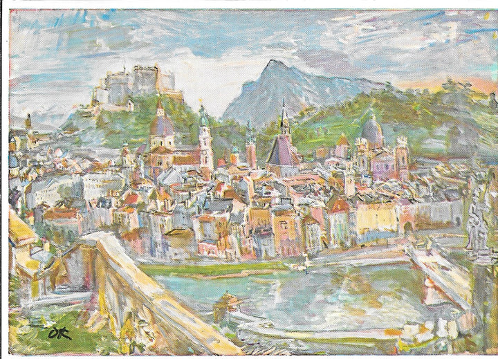 Salzburg by Oskar Kokoschka - 4 X 6 Inches (10 Postcards)
