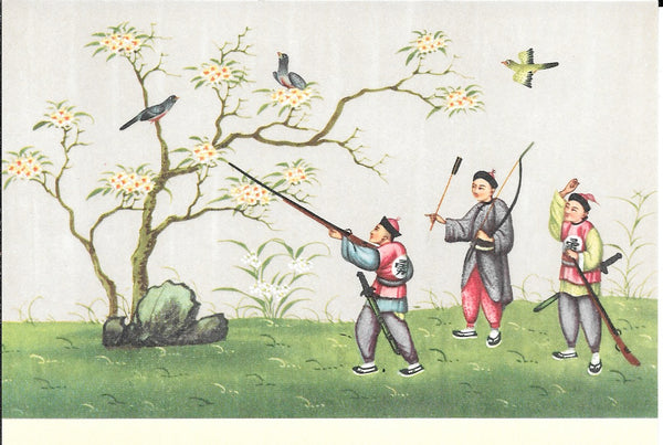 Hunting Scene by Ignoto - 4 X 6 Inches (10 Postcards)