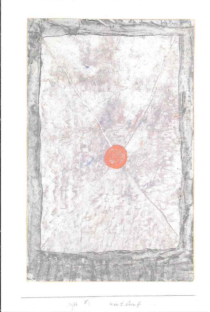 Sealed Letter by Paul Klee - 4 X 6 Inches (10 Postcards)
