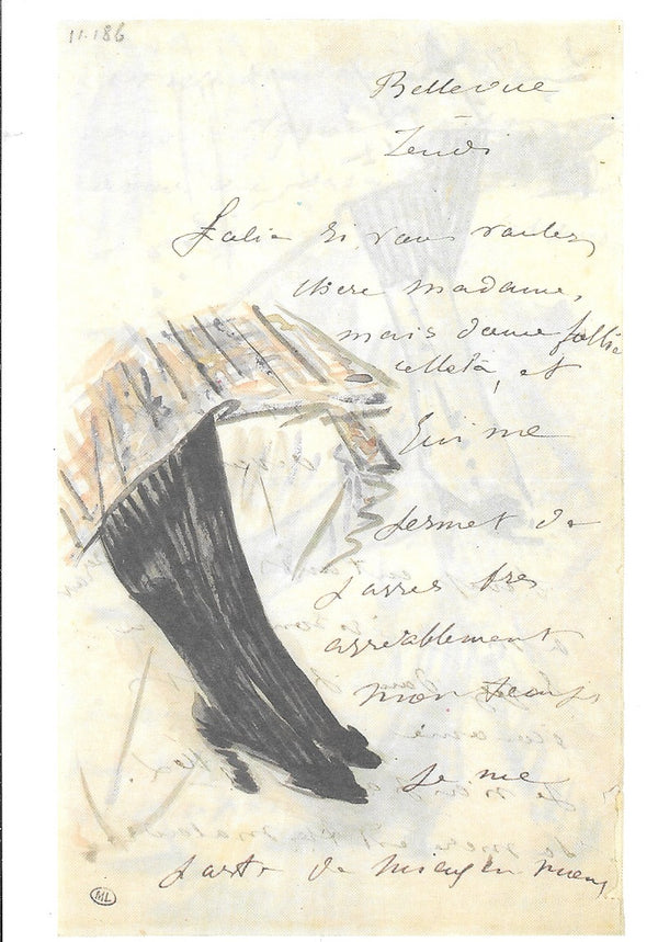 Sketch of Legs by Edouard Manet - 4 X 6 Inches (10 Postcards)