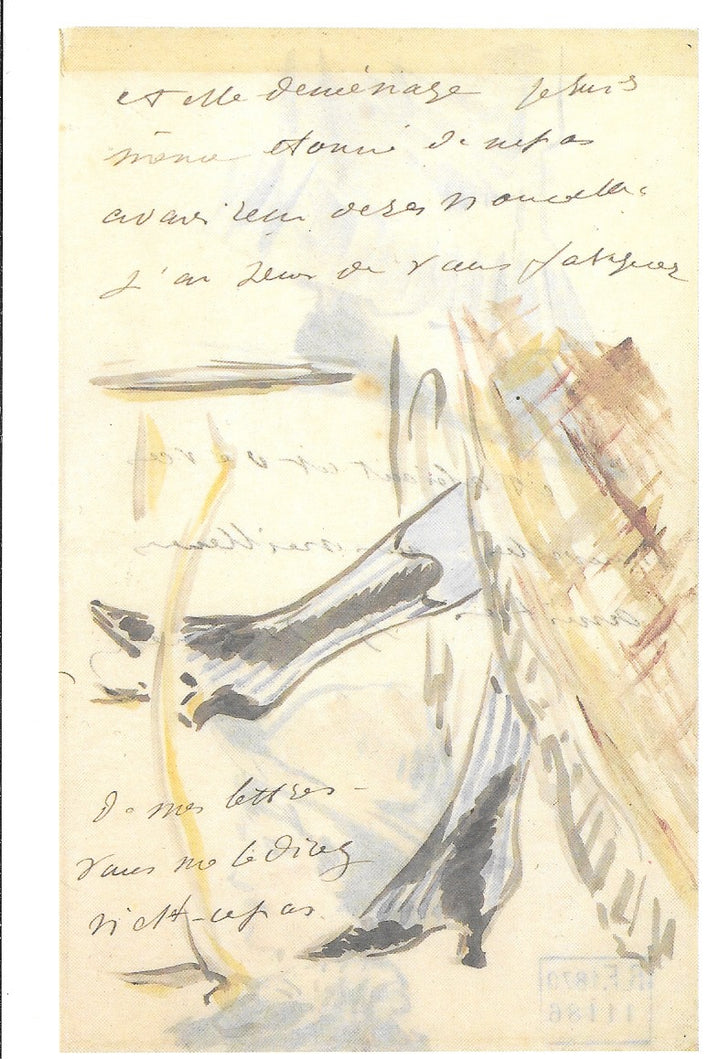 Sketch of Legs by Edouard Manet - 4 X 6 Inches (10 Postcards)