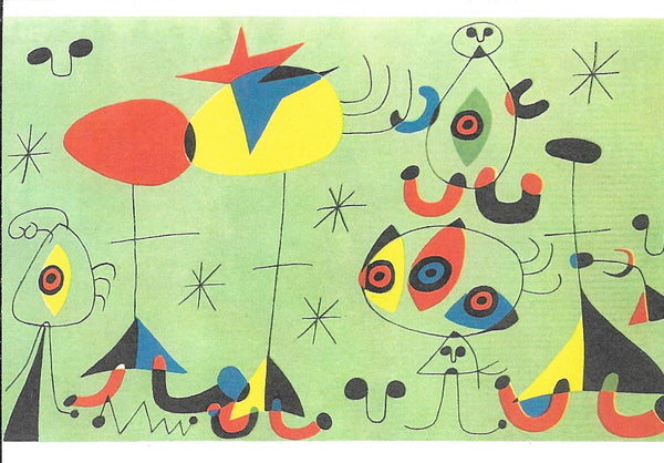 Snob Party at the Princess's, 1944 by Joan Miro - 4 X 6 Inches (10 Postcards)