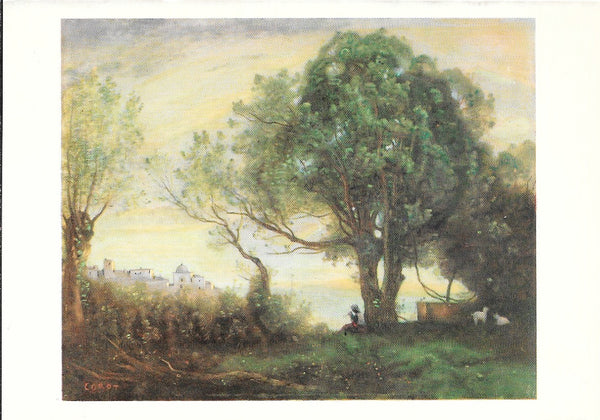 Souvenir d'Italie, Castelgandolfo by Jean Baptiste Corot - 4 X 6 Inches (10 Postcards)