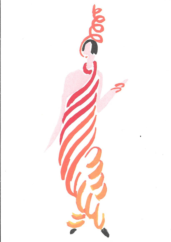 "Spiral" pour Carnaval de Rio, 1928 by Sonia Delaunay - 4 X 6 Inches (10 Postcards)
