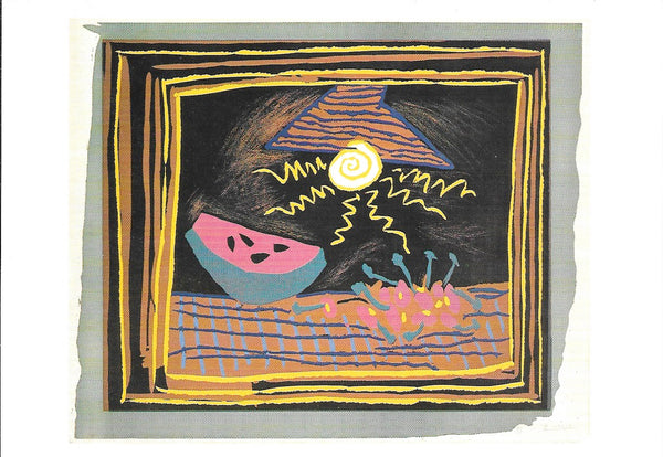 Still Life with Water Melon by Pablo Picasso - 4 X 6 Inches (10 Postcards)