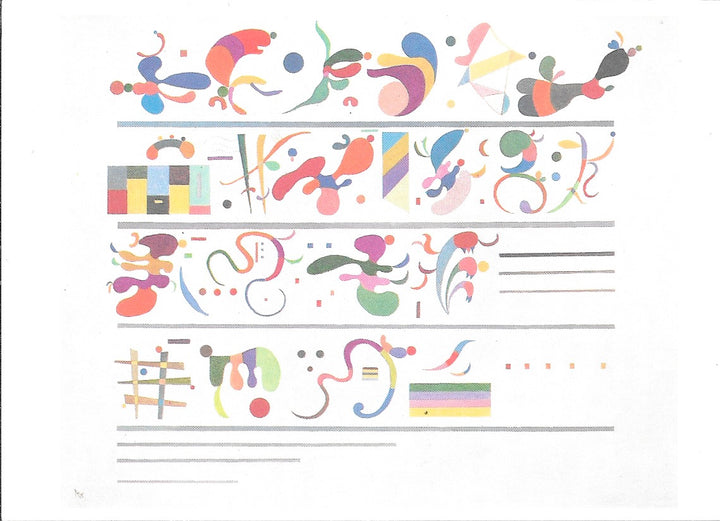 Succession, 1935 by Wassily Kandinsky - 4 X 6 Inches (10 Postcards)