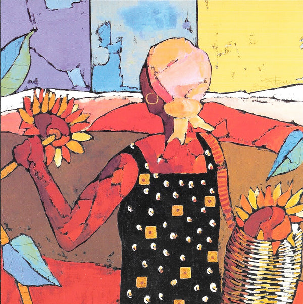 Sun Gathering by Corinne Bouthau - 6 X 6 Inches (10 Postcards)