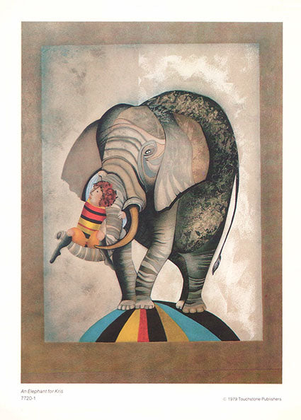 An Elephant for Kris by Graciela Rodo Boulanger - 9 X 6 Inches (Art Print)