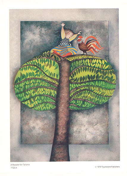 A Rooster for Tatiana by Graciela Rodo Boulanger - 9 X 6 Inches (Art Print)