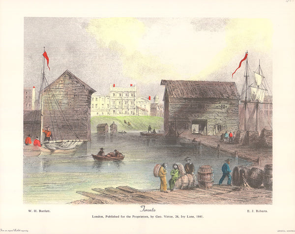 Toronto, 1841 by William Henry Bartlett - 16 X 20 Inches (Art Print)