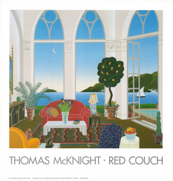 Red Couch, 1993 by Thomas McKnight - 11 X 12 Inches (Art Print)