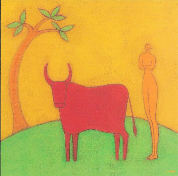 Taurus by Marie Bertrand - 6 X 6 Inches (10 Postcards)