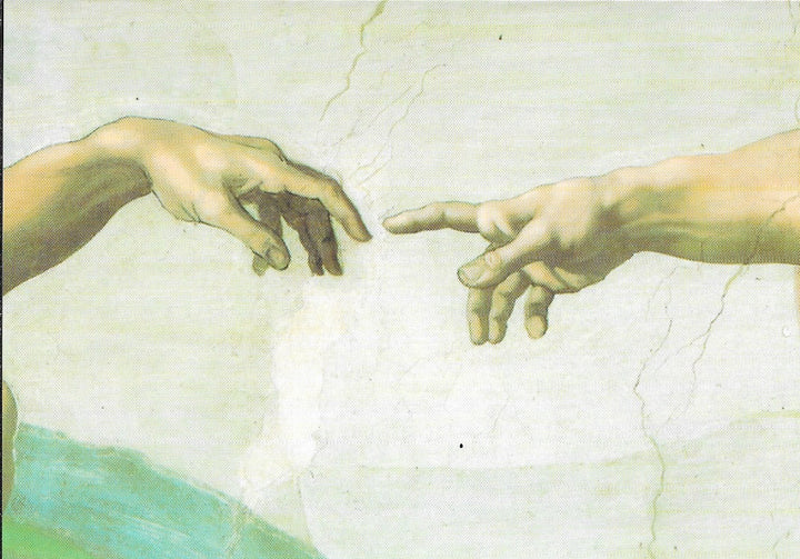 The Creation of Man by Michel-Ange - 4 X 6 Inches (10 Postcards)