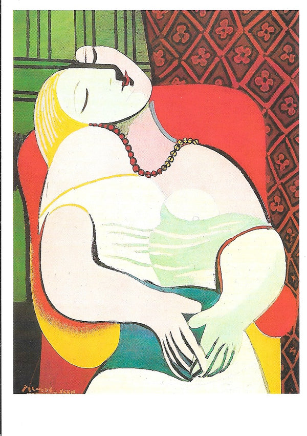 The Dream, 1932 by Pablo Picasso - 4 X 6 Inches (10 Postcards)