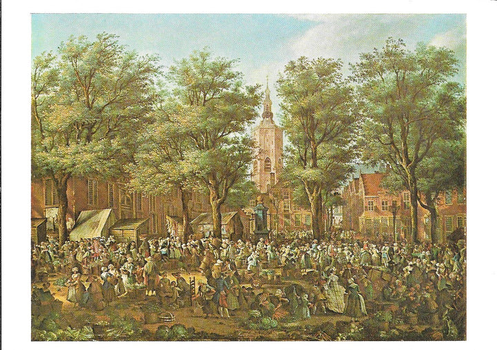 The Grote Mark at the Hague by Paulus Constantijn La Frague- 4 X 6 Inches (10 Postcards)