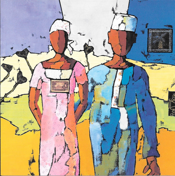 Lovers by Corinne Bouthau - 6 X 6 Inches (10 Postcards)