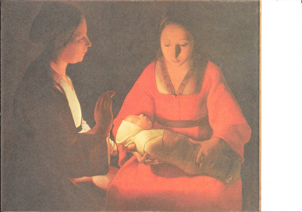 The Newborn Child by Georges de La tour - 4 X 6 Inches (10 Postcards)