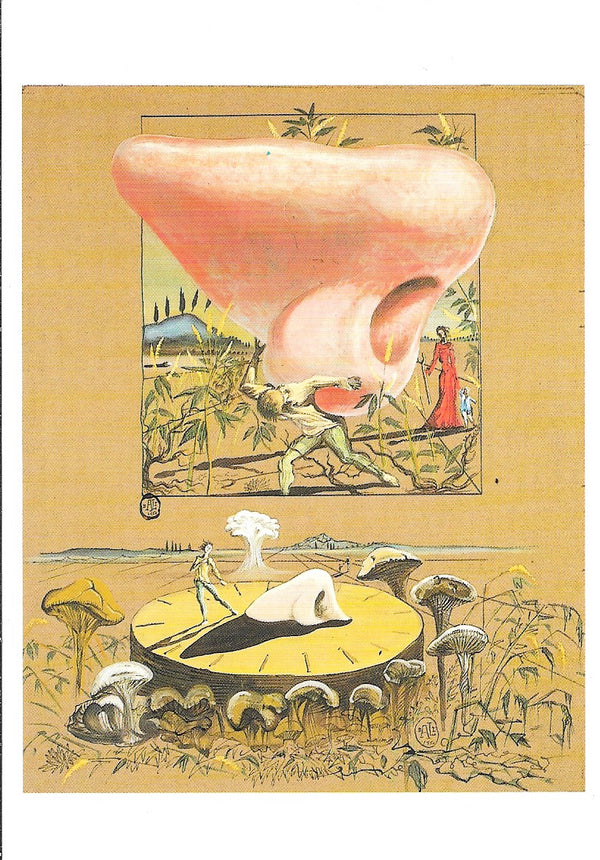 The Nose, 1950 by Salvador Dali - 4 X 6 Inches (10 Postcards)