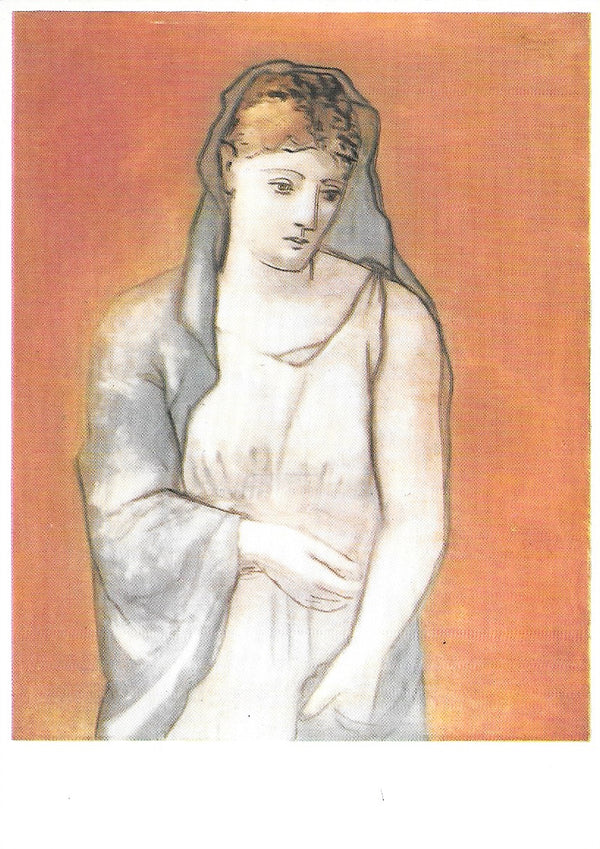 The Woman with a Blue Veil, 1923 by Pablo Picasso - 4 X 6 Inches (10 Postcards)