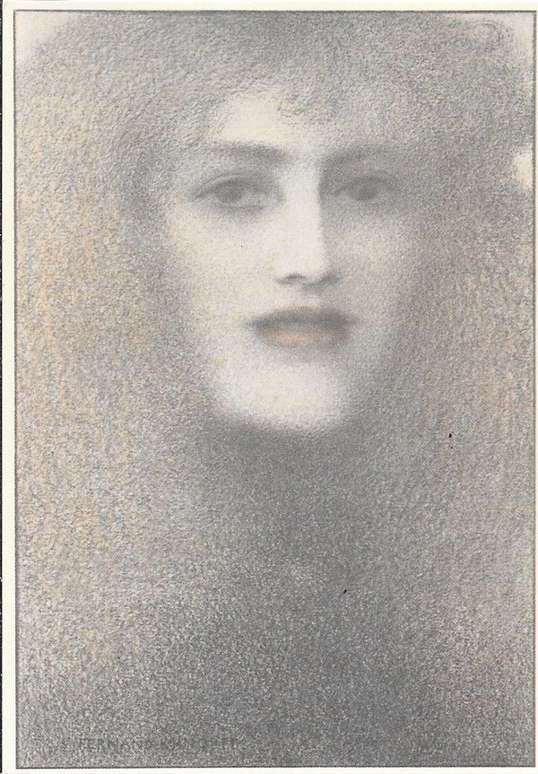The Red Lips, 1907 by Khnopff - 4 X 6 Inches (10 Postcards)