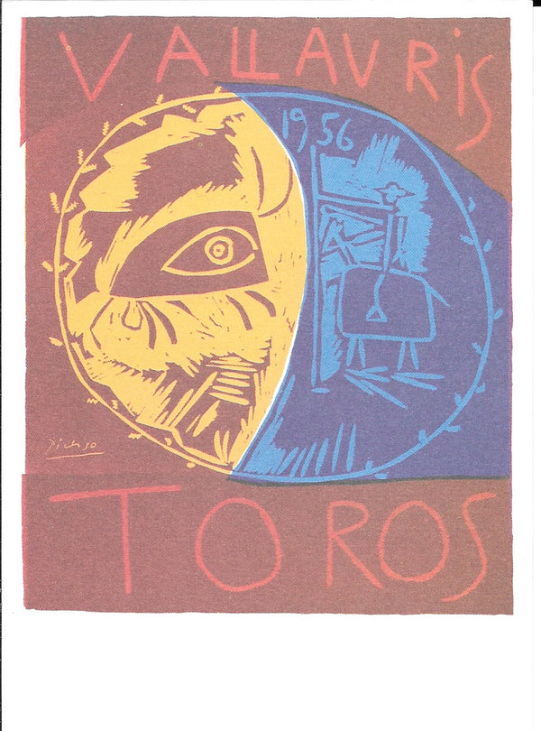Toros, 1956 by Pablo Picasso - 4 X 6 Inches (10 Postcards)