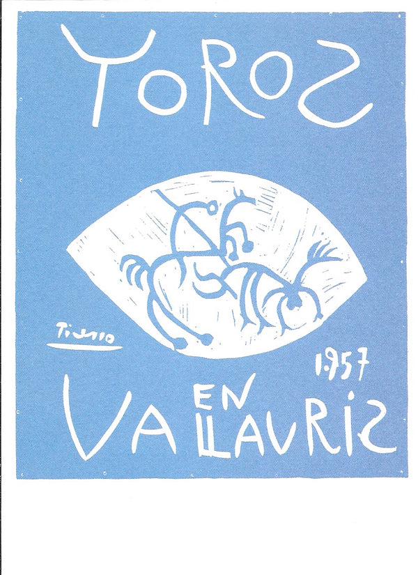 Toros en Vallauris, 1957 by Pablo Picasso - 4 X 6 Inches (10 Postcards)