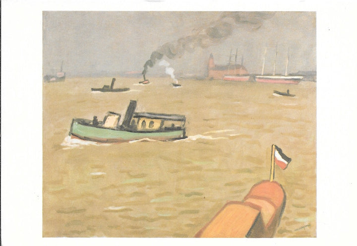 Tug-Boat in Hamburg by Albert Marquet - 4 X 6 Inches (10 Postcards)
